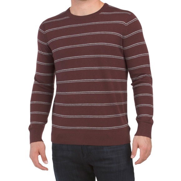 NWT THEORY Merino Wool Blend Riland Striped Sweater